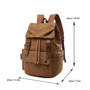 <b>Canvas</b> Casual Classic Geometric <b>Backpack</b> Unisex Softback 56-77L Eco-Friendly Durable Travel & Sports Open Closure - Product Image 2