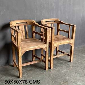 CHAISE EN TECK VIEILLI - Chaise de luxe personnalisée en bois massif de teck, qualité supérieure, décoration vintage à combiner - MOQ 1 conteneur seulement - Product Image 2