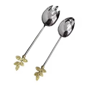 Juego de Cubiertos de Metal de Lujo para Servir Ensaladas, Colección de Cucharas y Tenedores para un Estilo de Comedor Contemporáneo - Product Image 2