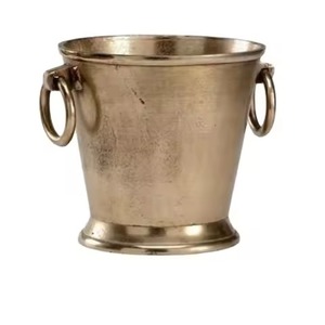 Modern Metal Ice Beverage Tub Stainless Steel Party Cooler <b>Bucket</b> Wine Beer Chiller Tub for Bar Table Serving - Product Image 5