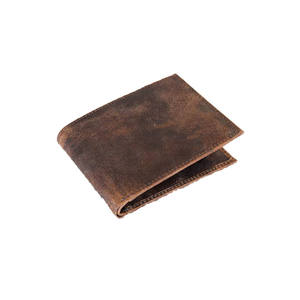 Portefeuille vertical long pour homme en cuir véritable texturé marron de luxe, fait main, imperméable, avec surpiqûres contrastées, blocage RFID, OEM - Product Image 4