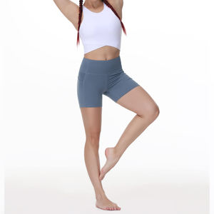 Pantalones cortos de yoga con spandex flexible para mujer - Product Image 6