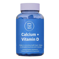 Cápsulas Masticables de Calcio + Vitamina D Sin Gluten, Hechas en EE. UU., Venta al Por Mayor, Excelente Calidad, Marca Privada OEM, 60 Unidades, Para Adultos