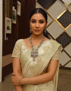 ชุดเครื่องประดับคุณภาพพรีเมียมชุบทองเหลืองประดับด้วยหินสวยงามหรูหราสไตล์คุนดัน มาลา พร้อมต่างหู สำหรับงานแต่งงานและงานเลี้ยง - Product Image 2