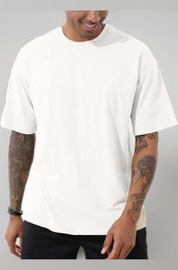 Camiseta Oversize de Algodón de Lujo para Hombre, Estilo Hip Hop, Manga Corta, Tejido Grueso, Top de Moda de Verano - Product Image 2
