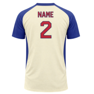 Camiseta de Béisbol Sublimada Personalizada con Diseño del Equipo Rockers, con Número de Jugador y Colores Personalizados para Ropa Deportiva Masculina - Product Image 3