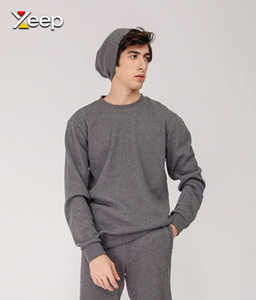 XEEP Personnalisable – Pull Homme à Manches Longues Uni en Jersey Polyester/Coton Tricoté, Brodé, avec Fermeture Éclair Frontale, Détection par Aiguille, 180 Grammes - Product Image 1