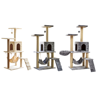 Vente en gros de jouets pour animaux domestiques peluche de luxe grand arbre à chat tour maisons grattoir arbre à chat grimpant