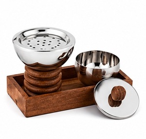 Brass Incense <b>Burner</b> with Sandalwood Base and Perforated Design <b>for</b> Aromatherapy Use All Season - Product Image 2