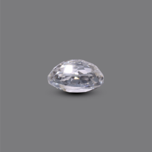Oval Cut 4.25 Carat Premium White Zircon Loose Gemstone Lab Created Synthetic for Fine Jewelry - Product Image 3