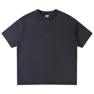Camiseta Corta de Algodón con Estampado Gráfico DTG, Lavado Ácido, Diamantes de Imitación, Estilo Oversize para Hombre, Ropa Personalizada de Verano - Product Image 3