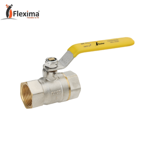 Vanne à boisseau sphérique filetée en laiton avec poignée en acier inoxydable BSP 3/4" – Vanne à boisseau sphérique manuelle à passage plein en acier inoxydable 3 pièces – Usage général - Product Image 2