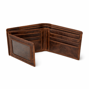 Wholesale Genuine Leather ID <b>Credit</b> <b>Card</b> Holder <b>Wallet</b> Multi-function Driver License Purse - Product Image 2