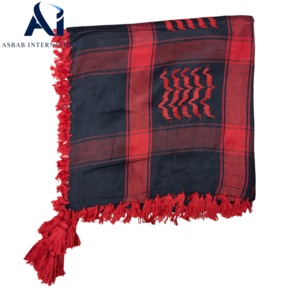 Shemagh Árabe para Hombre, Yashmagh, Ghutra, Pañuelo para la Cabeza de Algodón, Diseño a Cuadros Tradicional del Desierto, Duradero y Ligero, Venta al Por Mayor - Product Image 4