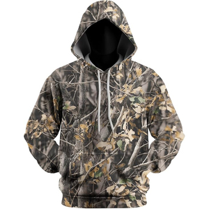 Sweat à capuche pour homme en mélange coton-polyester, veste à capuche avec fermeture éclair intégrale, poches latérales, capuche réglable, style streetwear - Product Image 4