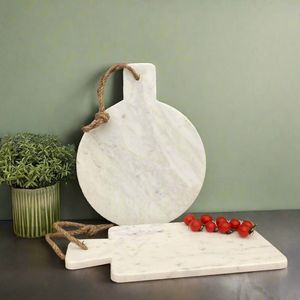 Planche à découper ovale en marbre lisse pour les tâches culinaires quotidiennes, améliorant l'efficacité de la cuisine - Product Image 4