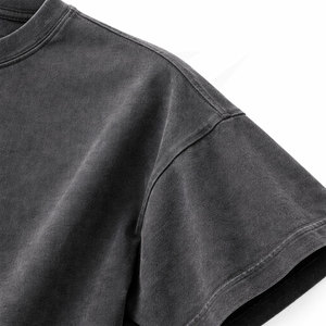 T-shirt formel homme personnalisé à épaules tombantes, coupe régulière, en polyester/coton tricoté extensible 240 g/m², idéal pour la gym - Product Image 4