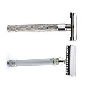 Professional SIGAL MEDCO Double Edge Safety <b>Razor</b> for <b>Men</b> Hair Shaving Butterfly Opening Reusable Stainless Steel Blade Manual - Product Image 4