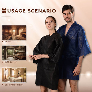 Peignoir de Salon de Coiffure en Gros, Robe Kimono, Uniforme Client Spa - Product Image 6