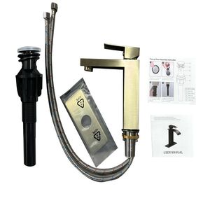 Single Handle Stainless Steel Brushed Gold Lavatory Faucet Single Hole T20 Design for Bathroom Use-Cannot Ship on Weekends - Product Image 6