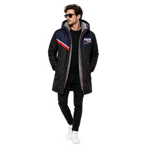 เสื้อคลุมกันน้ำแบบพรีเมียมสำหรับเปลี่ยนเสื้อผ้าหลังว่ายน้ำสำหรับผู้ใหญ่ แห้งเร็ว บุขนแกะ มีฮู้ด เหมาะสำหรับชายหาด สระว่ายน้ำ และการฝึกซ้อม - Product Image 4