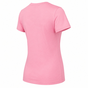 Camiseta Personalizada de Cuello Redondo y Manga Corta para Mujer, Color Sólido, 100% Algodón, Tejido Transpirable, Corte Regular, Logotipo Impreso - Product Image 4