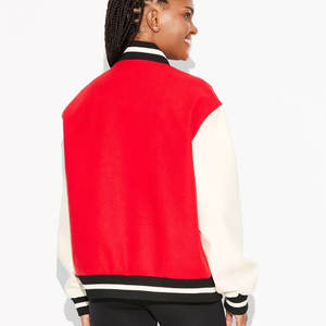 Nouvelle Arrivée 2026 : Blousons Letterman pour Femmes, Respirants, en Coton et Laine, avec Doublure Matelassée - Product Image 5