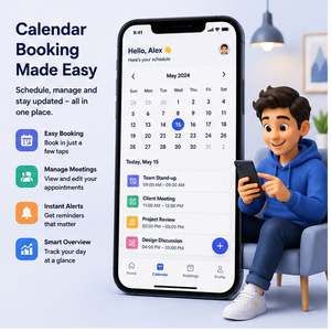 Logiciel de réservation et de planification de calendrier d'entreprise, solutions d'automatisation alimentées par l'IA - Product Image 1