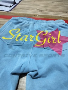 Pantalon de survêtement personnalisé pour femme, coupe délavée soleil, style jogger, sérigraphie, vintage, délavé à l'acide, évasé, avec patchs imprimés - Product Image 6