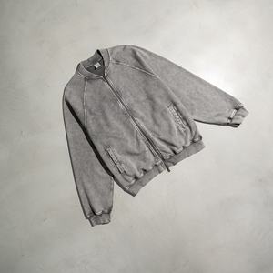 Nouvelle Collection 2026 – Blouson Rétro Décontracté en Coton Lourd 450 g/m² Effet Laine Lavée, Coupe Ample Tendance pour Homme - Product Image 3