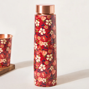 Custom Printed Pure <b>Copper</b> Water <b>Bottle</b> 950ml Promotional <b>Copper</b> <b>Drinking</b> <b>Bottle</b> with Logo Printing - Product Image 3
