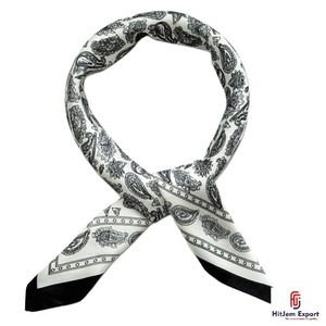Premium Short <b>Scarf</b> Fabric Custom Printing OEM ODM White Label Textile Manufacturer Fashion Accessories Factory - Product Image 4