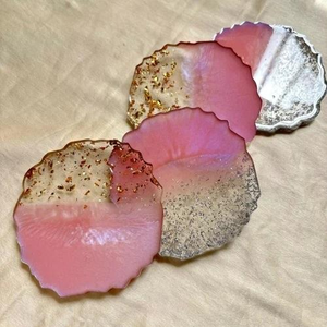 Posavasos de Resina de Lujo Hechos a Mano, Cuadrados, Personalizables y de Colores, para Mesa de Cocina, Juego de Alfombrillas, Mejor Precio - Product Image 2