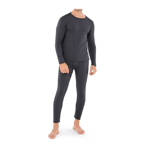 Ensemble de sous-vêtements thermiques d'hiver pour hommes, grande taille, épais, respirant, manches longues, antibactérien, en spandex et polyester, couche de base - Product Image 5