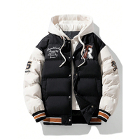 Veste matelassée en toile pour homme, mode d'hiver, haute qualité, effet bulle brillant, réversible, imperméable, streetwear, personnalisable, pas cher
