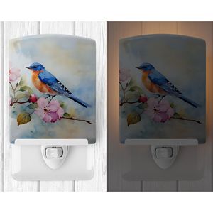 Bluebird Ceramic Night <b>Light</b> New UL-Certified Compact Design for Bedroom Bathroom <b>Nursery</b> Hallway Kitchen 6x4x3 Multicolor - Product Image 2