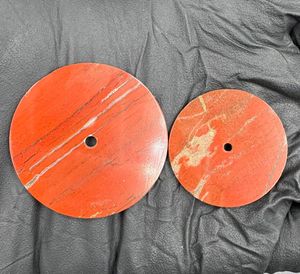 หน้าปัดนาฬิกาเรดแจสเปอร์ ขนาด 31.5 มม. ขัดเงาด้านเดียว หนา 0.7 มม. รูตรงกลาง 2 มม. - Product Image 2