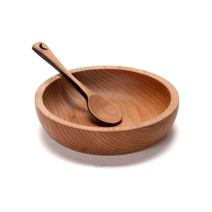 Handcrafted Polished Modern Luxury Wooden Serving Bowl for <b>Fresh</b> Salads Fruits <b>Vegetables</b> and Back to School - Product Image 2