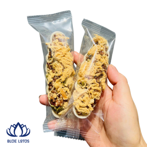 ทาร์ตนัทคาราเมลอบกรอบ รสอัลมอนด์และเม็ดมะม่วงหิมพานต์ ขายดีที่สุด เหมาะสำหรับของว่างยามบ่าย ร้านกาแฟ ของขวัญ ของฝากจากเวียดนาม - Product Image 1