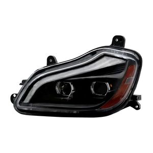 Upgraded <b>LED</b> <b>Headlight</b> Assembly for Kenworth T680 2013-2021 Truck Black Left/Driver Side Only - Product Image 1