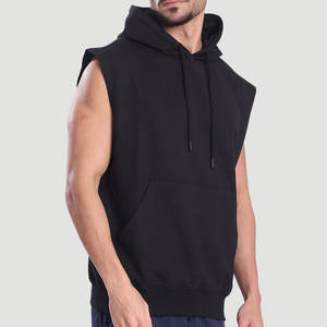 Sudadera sin mangas para hombre Active Gym, elegante, para entrenamiento, fitness, ligera, suave, cómoda, estilo urbano, talla grande - Product Image 3