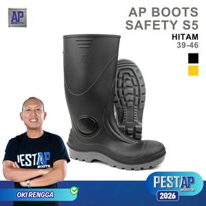 AP <b>Boots</b> Factory <b>High</b> Steel Toe Waterproof Anti-Slip Industrial Heavy Duty PVC Rubber <b>Boots</b> - Product Image 1