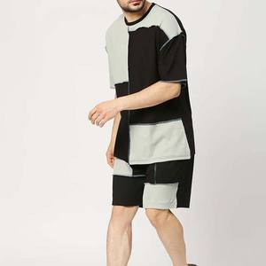 Conjunto de Dos Piezas de Verano Casual para Hombre, Camiseta y Pantalones Cortos Hechos a Medida, Transpirables, de Poliéster/Algodón, Servicio OEM - Product Image 4