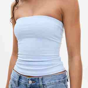 Women's Summer Tube <b>Tops</b> Strapless No Pad Slim Fit Plain Colour Custom Logo Breathable Cotton Tube <b>Tops</b> Women Tank <b>Tops</b> - Product Image 3