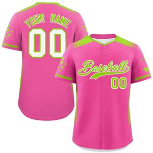 Maillot de baseball personnalisé à col en V avec boutons, respirant, pour adultes et jeunes, avec short inclus - Product Image 2