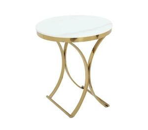 Modern <b>Marble</b> <b>Top</b> Console <b>Table</b> with Gold Brass Cross Base Contemporary Living Room Furniture - Product Image 2