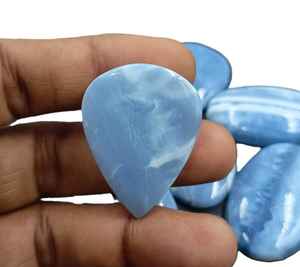 Turquesa Azul Natural, Corte Ovalado, Cabujón, Piedra Preciosa Suelta al por Mayor para Joyería, con Efecto Óptico de Estrella, de Rajasthan - Product Image 5