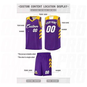 Wholesale OEM Quick-Dry Training Sports Wear Custom Men’s Basketball Jerseys Reversible Team Uniform Sublimation Basketball Sets - Product Image 2