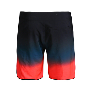 Short de bain dégradé pour homme Fox avec cordon de serrage, séchage rapide, décontracté, imprimé rouge et noir, 100 % coton, personnalisable - Product Image 2