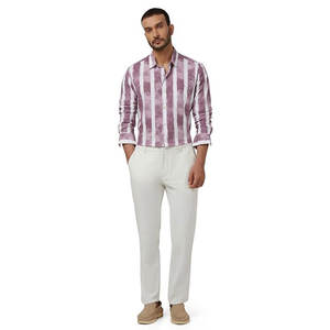 เสื้อเชิ้ตแขนยาวสำหรับผู้ชาย, เสื้อเชิ้ตแฟชั่นลำลองคอปกตั้งพิมพ์ลายเสื้อหลวมกันยับสำหรับวันหยุด - Product Image 5